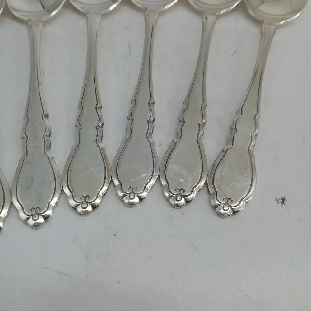 8X Tsp Rogers Oneida ALOUETTE Silverplate Teaspoons 1978